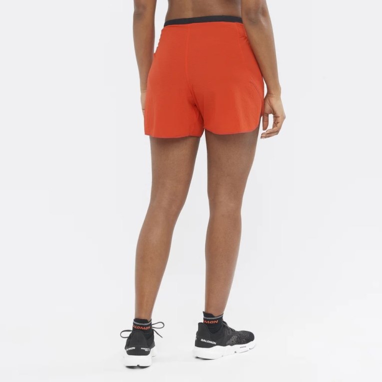 Red Salomon Sense Aero 5'' Women's Running Shorts | PH 84056D